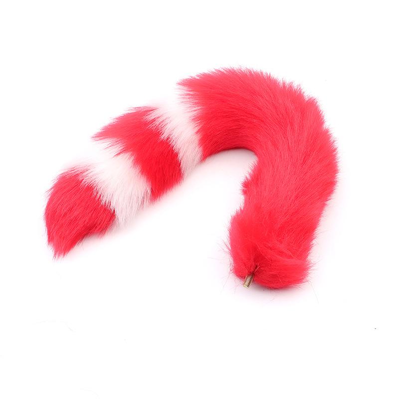 Removable Fox Tail Metal Anal Plug for Role-Playing and Alternative Erotic Play