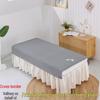 Lençol de Cor Pura Escovado Universal para Cama de Salão de Beleza com Orifício para Camas de Massagem