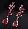 E0211 Multi-Color Optional, Earrings, Zircon Luxury Long Earrings, High-End Dinner Accessories