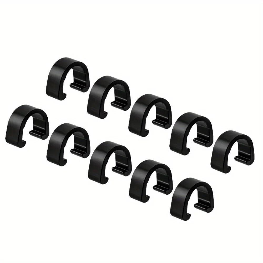

10Pcs MTB Bike Brake Cable/Derailleur Line Case Aluminum Alloy C-Shape Buckle Clasps Bicycle C Clips Outdoor Cycling Parts