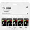 Rockhouse Rechargeable Color Screen Tuner for Guitar, Violin, Ukulele, and Electric Bass