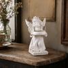 yangyizhi Little Angel Candle Holder, Resin Decorative Guardian Tea Light Retro Cherub Sculpture for Home Church Wedding Decor