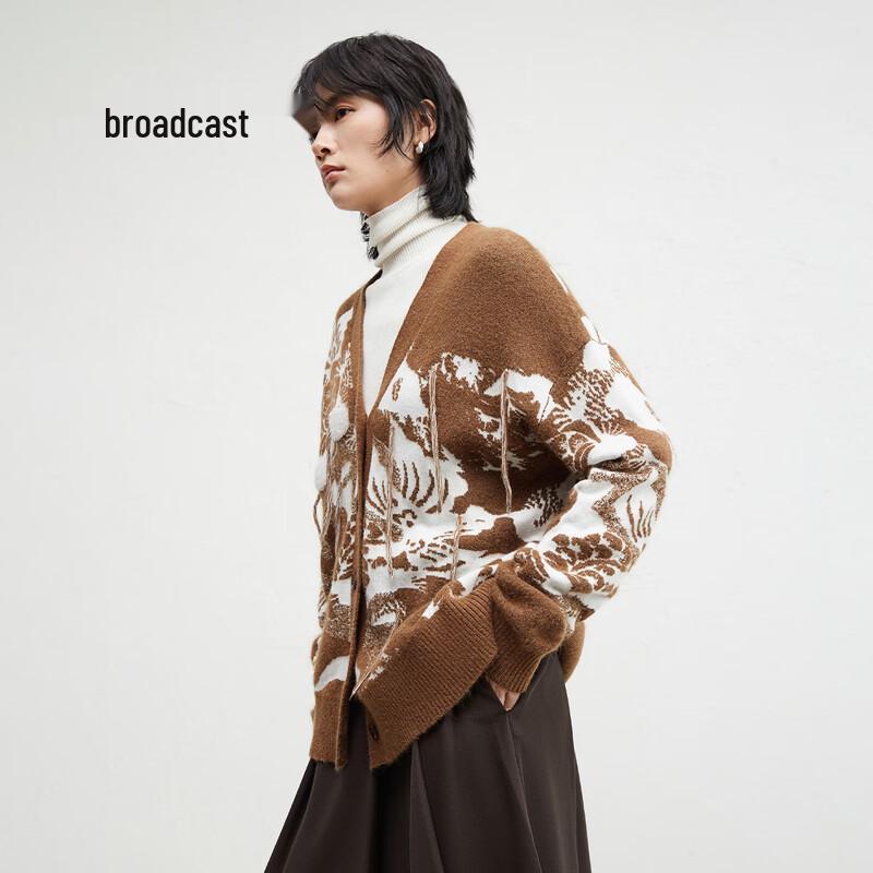Broadcast Women's Elegant Loose Knit Long Sleeve Cardigan