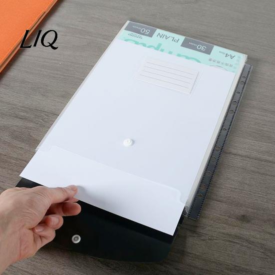 Department File Folder 3Pcs 11 Hole A4 with Snap Button, Colorful Document Organizer, Protector Pouch Horizontal & Vertical Transparent Label