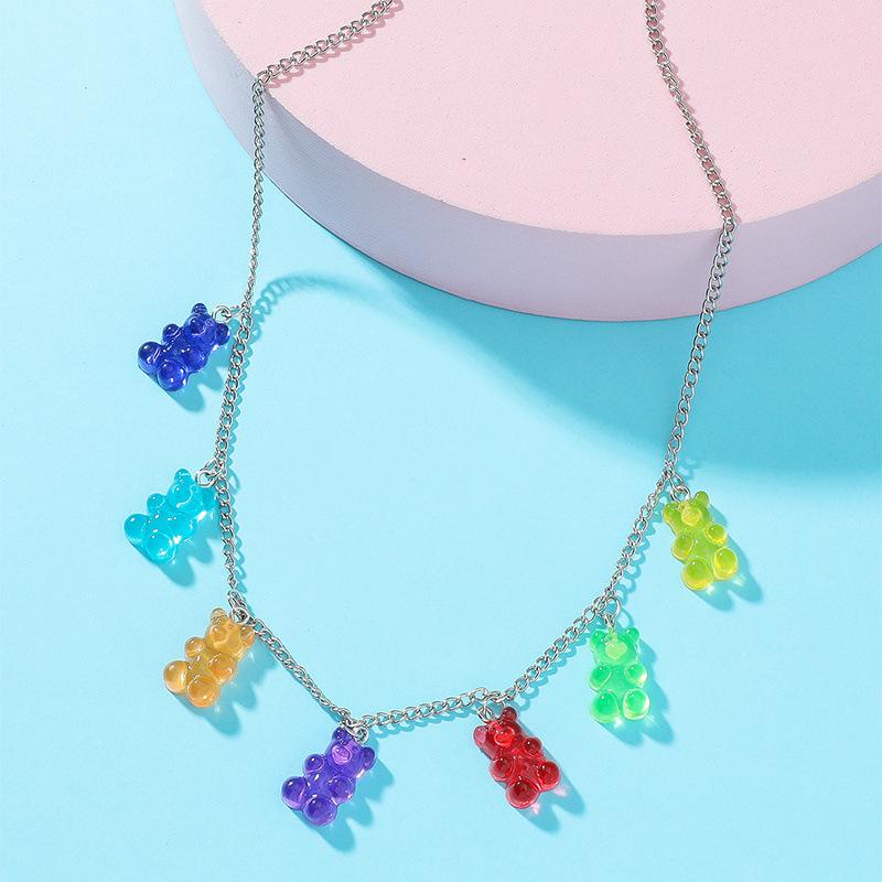 Collana alla moda bohémien con orsetto