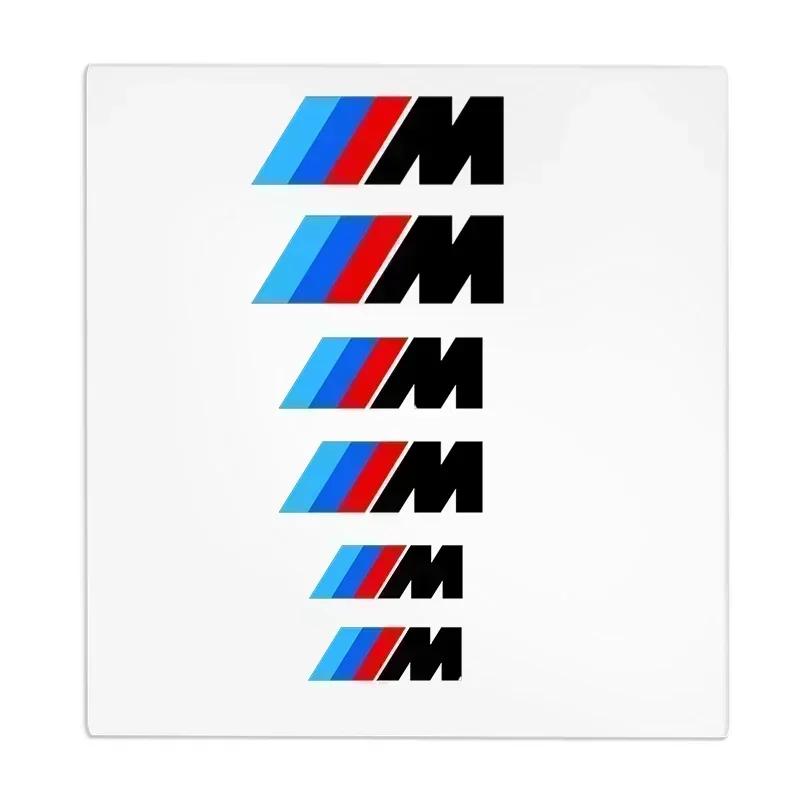 1set Car Brake Caliper Badge Emblem Stickers Auto Gadget For Bmw M X1 X3 X5 X6 E30 E90 M3 E84 E83 F25 E91 E60 F15 F16 E70 F30 Z4