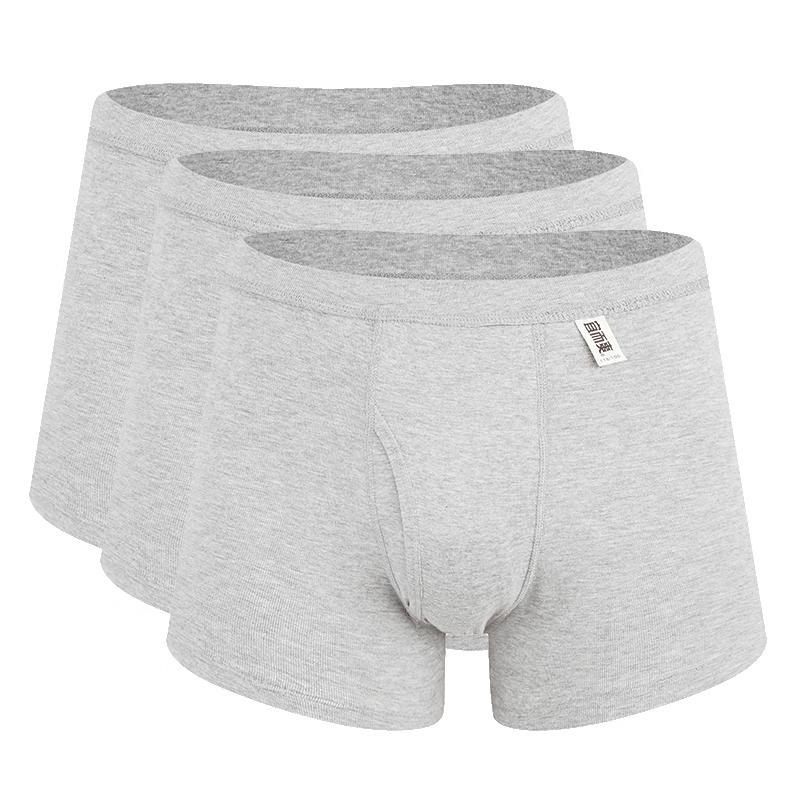 

Мужские боксеры-брифы из рубчатого хлопка Yi Er Shuang, 3 шт. 4XL 190