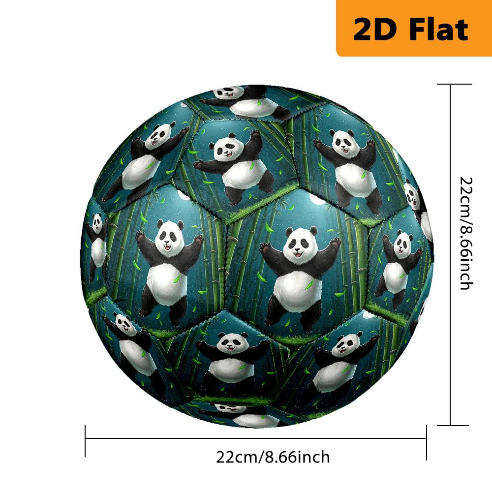 Cute Panda Bamboo Moon Size Soccer Ball High Elasticity Match Universal Unique Gift Cartoon Soccer Ball Suitable For Both Training And Competition