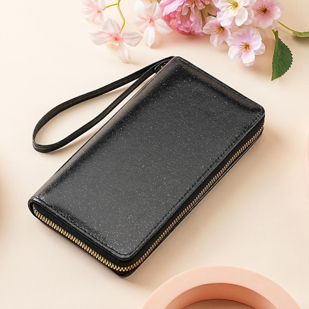 Women Wallets Long Wallet with Beads, Sequins & Glitter - Clutch Purse, Coin Pouch & Card Holder