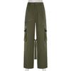 Baggy-Cargohose für Damen, Streetwear, Hip-Hop-Jogger, Jogginghose, lässige, lockere Hose mit weitem Bein