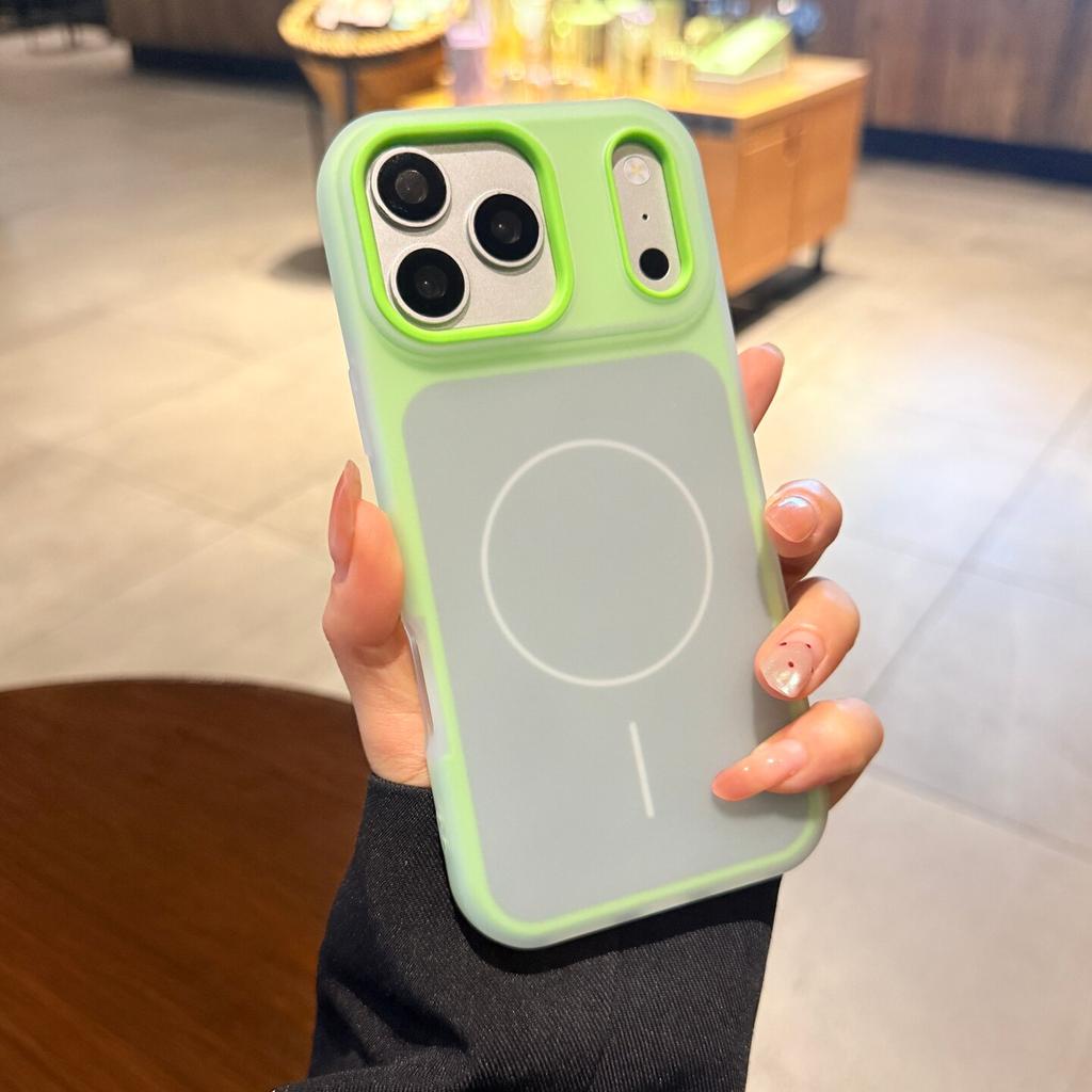 Jelly Color Collision for Case for For Iphone 17 16 1 Pro Max 14 Plus 11 12 13 Magnetic Matte 2 In 1 Hard Cover