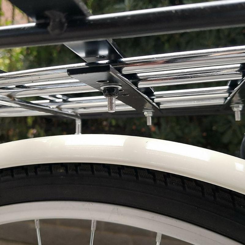 Portapacchi per Bicicletta Rimovibile Portapacchi Posteriore per Bici Estensione Allargata Portapacchi Posteriore Staffa Fissa in Metallo Durevole