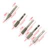 5 Pcs H.S.S. Burrs Rotary File 1/4"/6.35mm Rotary Rasp Cutte for DIY Woodworking