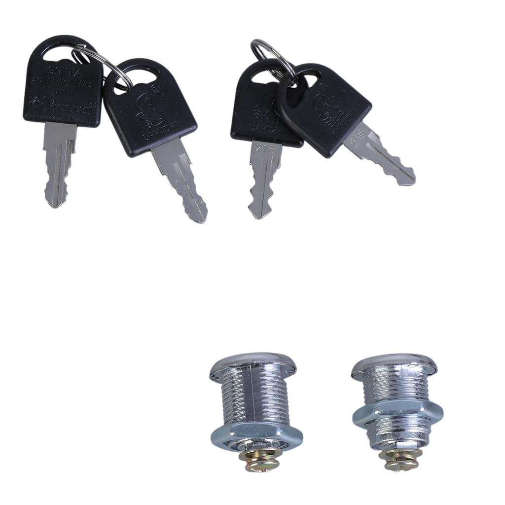 2set Furniture Cams Lock with Key Replacement Drawer Lock Cabinet Cupboard Desk Hasp Latches for Letterbox Drawer