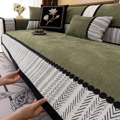 High End Sofa Cushion New Four Season Universal Straight Seat Cushion Fixed Non Slip Leather Sofa Cover Cloth Towel