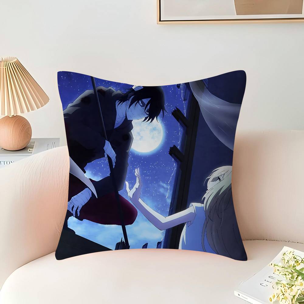 Anime Angels-of-Death Cushion Cover Inches Farmhouse Decor Home Throw Pillow Covers for Couch Decorations