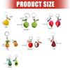 Playful Miniature Fruit Pendant Keychain Multi Purpose Decoration Wallet Hanging Ornament For Bags Phones Youth