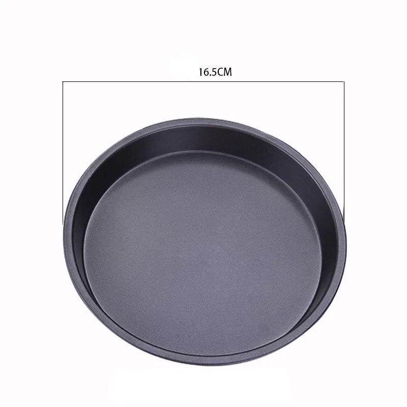 

Форма для пиццы Противень из углеродистой стали 6/7/8/9/10 дюймов Жаропрочные круглые антипригарные пластины Форма для выпечки Кухонный инвентарь