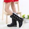 Girls' Boots Autumn/Winter Korean Edition Children's High Top Boots with Velvet for Big Boys and Princess Long Top Boots for Little Girls