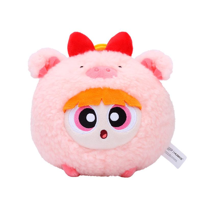 Powerpuff Girls Bubbles Plush Decompression Money Box - Cute Cartoon Doll Birthday Gift