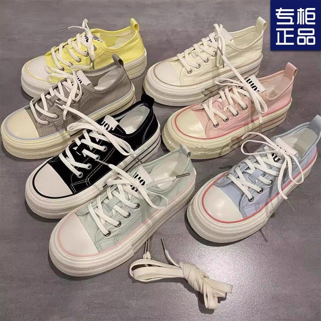 Thin Breathable New Summer Thick-soled Heightening Casual Female Students Versatile Canvas Shoes Children
