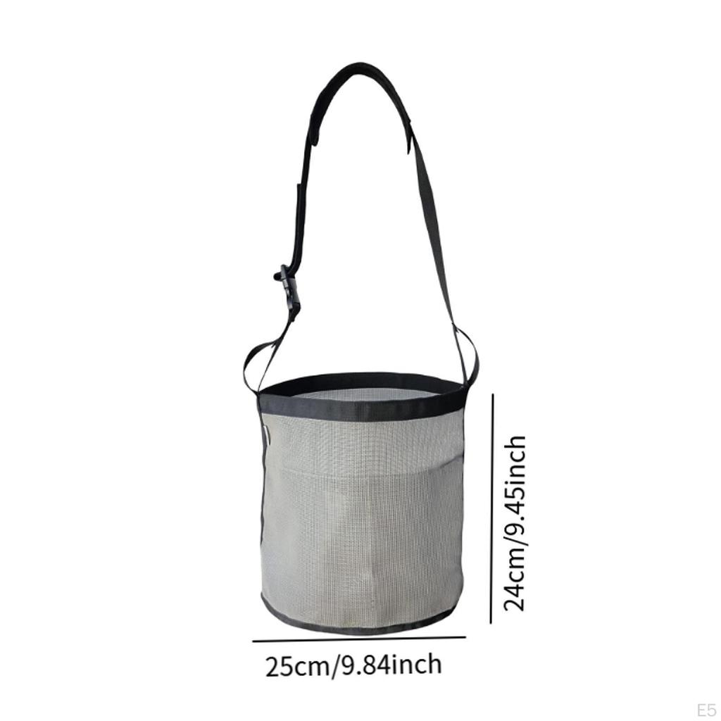Equestrian Hay Bag for Outdoor Use, Grain Feedbag with Mesh Design And Solid Base