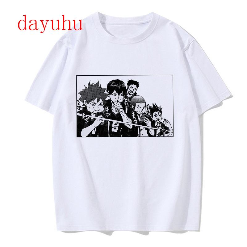 Unisexga Oya Oya Oya Tshirt Haikyuu T Shirt Kuroo Japanese Anime Shirt Fly High Tees Cool Karasuno Cartoon Tshirt Tops Unisex