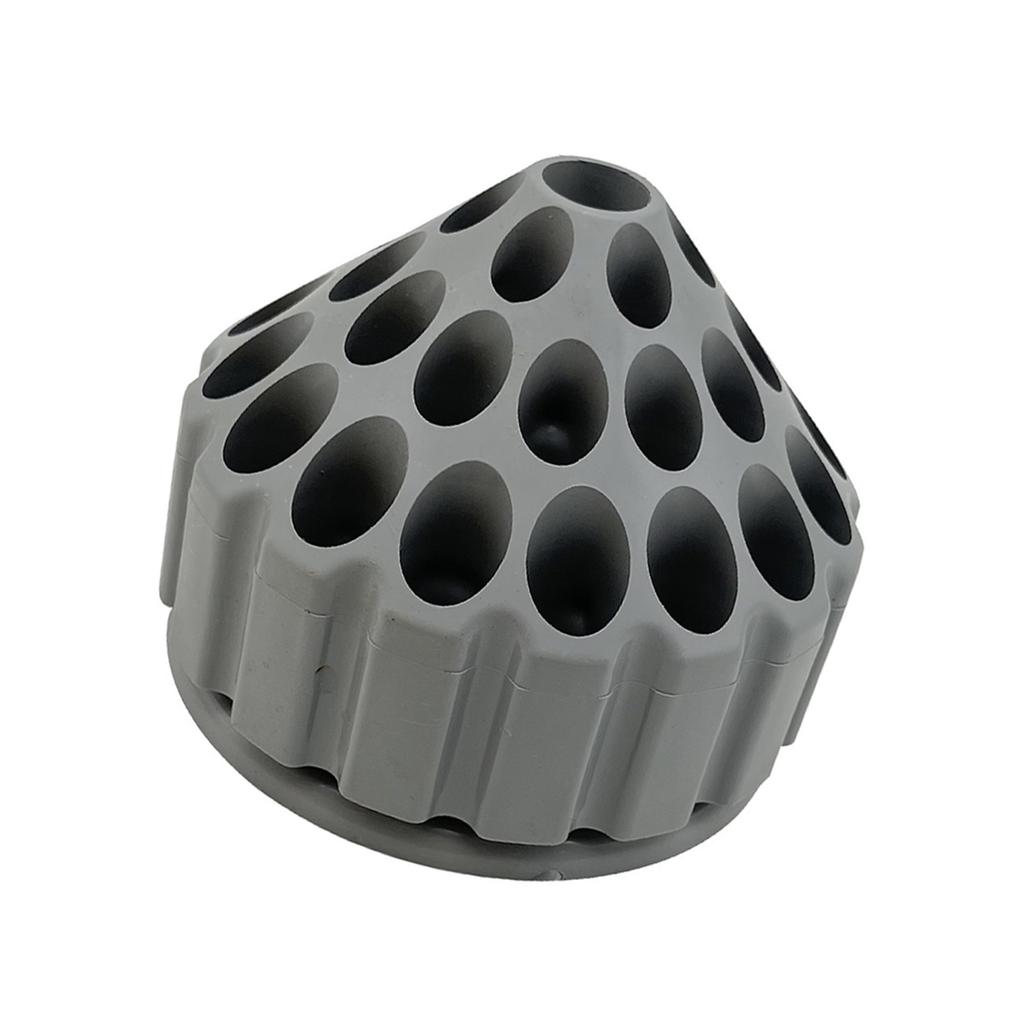 360 Degree Rotating Plastic Storage Box for Nail Drill Bits with Multi Holes Designs Dental Polishing Grinding Head Case
