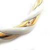 Very Good HERMES Bangle Twist Ivory Gold SV925 Women Used