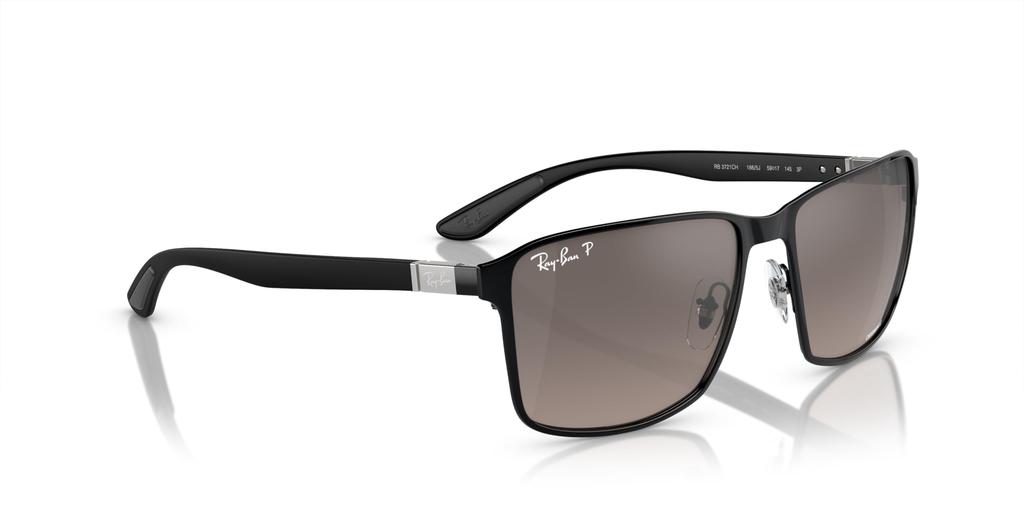 Sunglasses RB3721CH Matte Black on Black 59 Ray-Ban