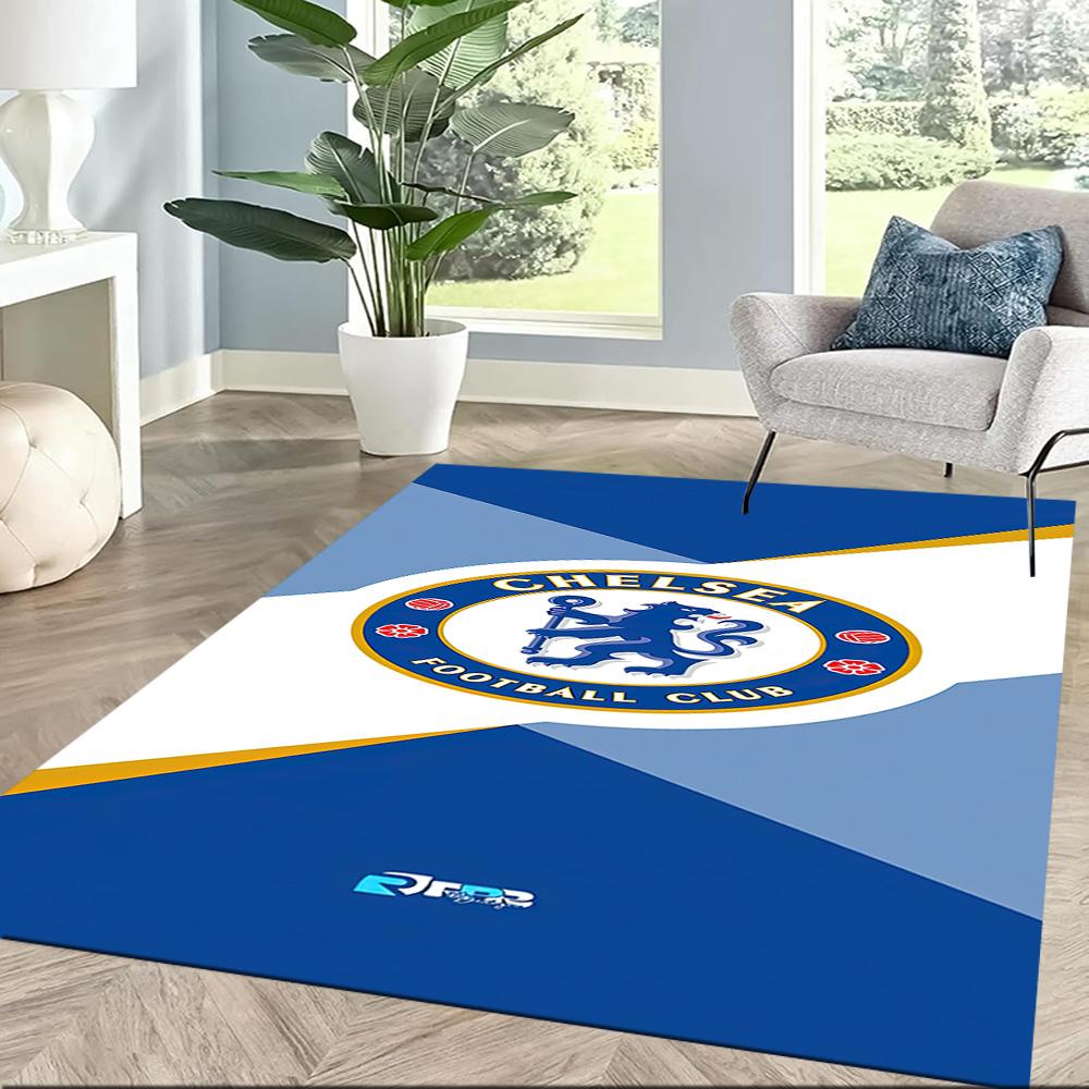 Chelsea Football Club Fans Square Rugs Are a Great Choice for Living Rooms, Bedrooms, Home Décor, and As Gifts.