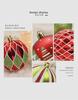 Elegant 8CM/16 Painted Christmas Ball Set: Exquisite Cross-Border Tree Decorations