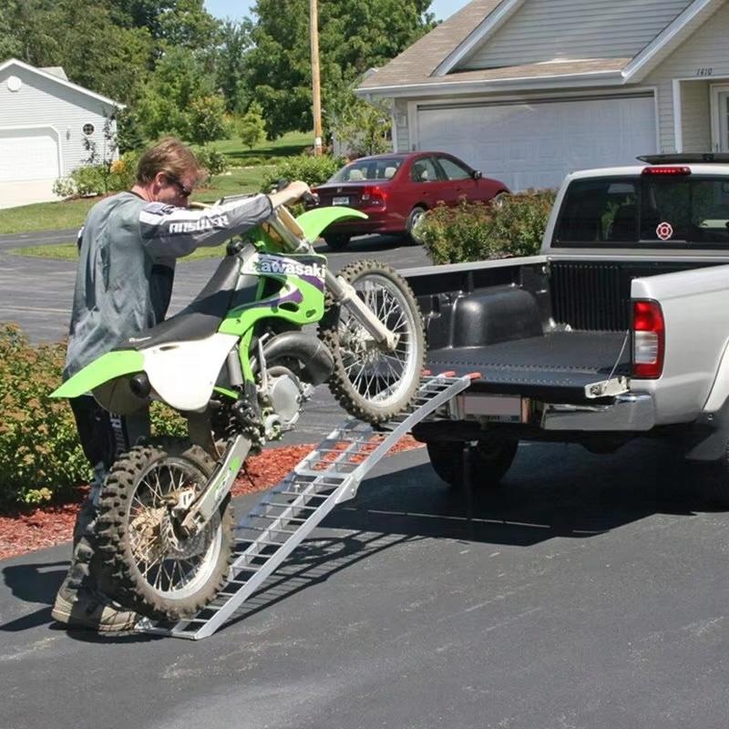 Rosfix Aluminiowe Najazdy do Motoru i Wózka Inwalidzkiego – Udźwig 680 kg | Długość 195 cm | Składana Konstrukcja dla Łatwego Transportu