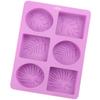 Round and Square Leaf Silicone Soap Mold Handmade Soap Making Supplies Diy Plaster Resin Candle Material Kit Cake Baking Tools