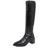 Pointed-toe High-heeled Fashion Boots That Make You Look Slimmer, New Thick-heeled Plate-size Shoes, Long Boots, Women's Shoes