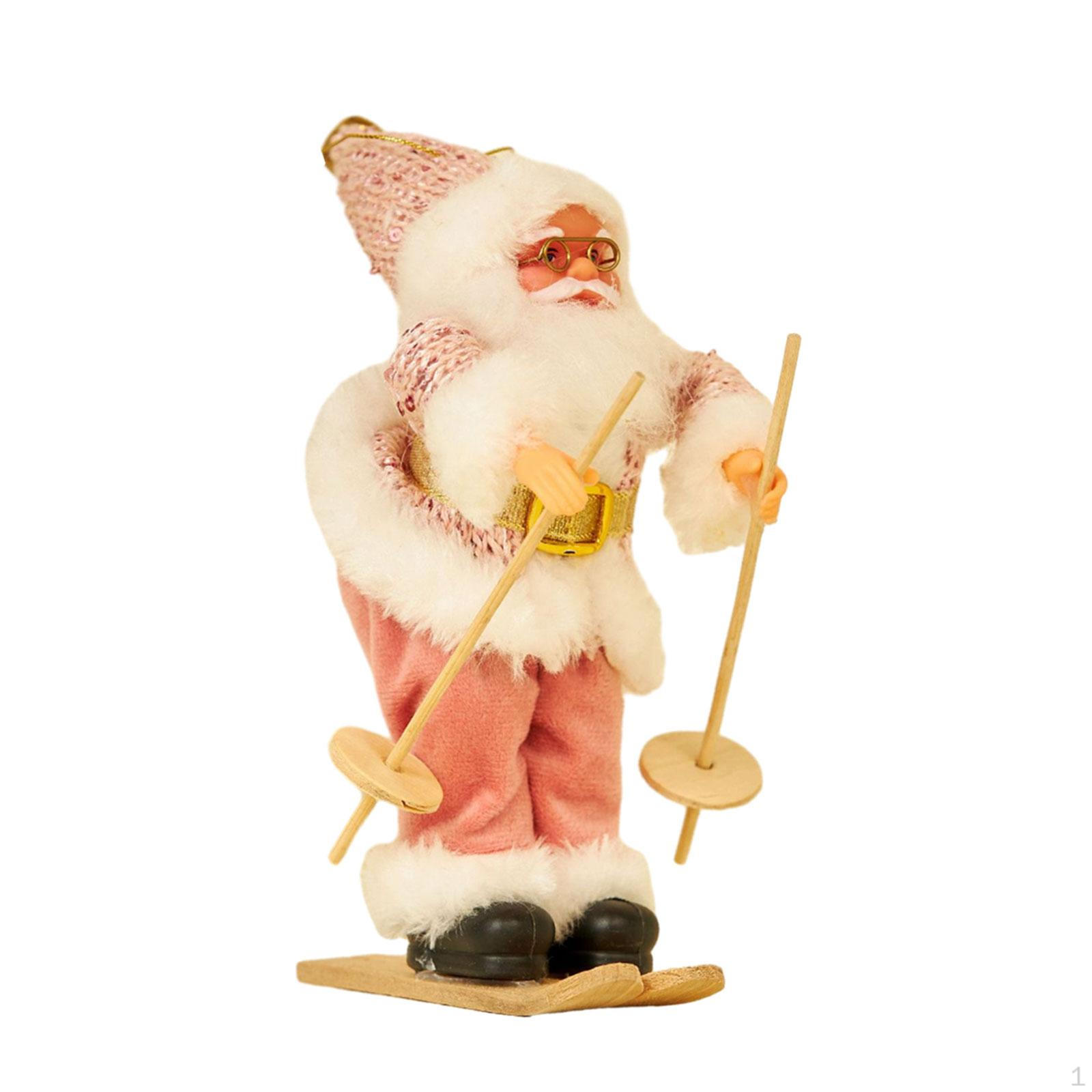 

Кукла Санта-Клауса, фигурка саней, праздничная статуя, рождественские украшения для стола