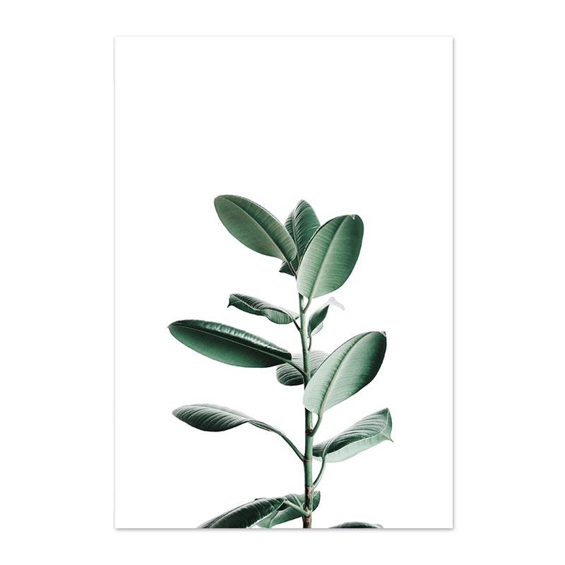 Monstera Green Plant Leaves Canvas Painting Posters Pineapple Parrot Painting Nordic Home Wall Decor Tropical Wall Art Pictures