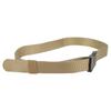 Hiking Belt with Buckle Quick Release Polyester and Zinc Alloy Comfortable Elastic Stretch Belt for Men Women Khaki