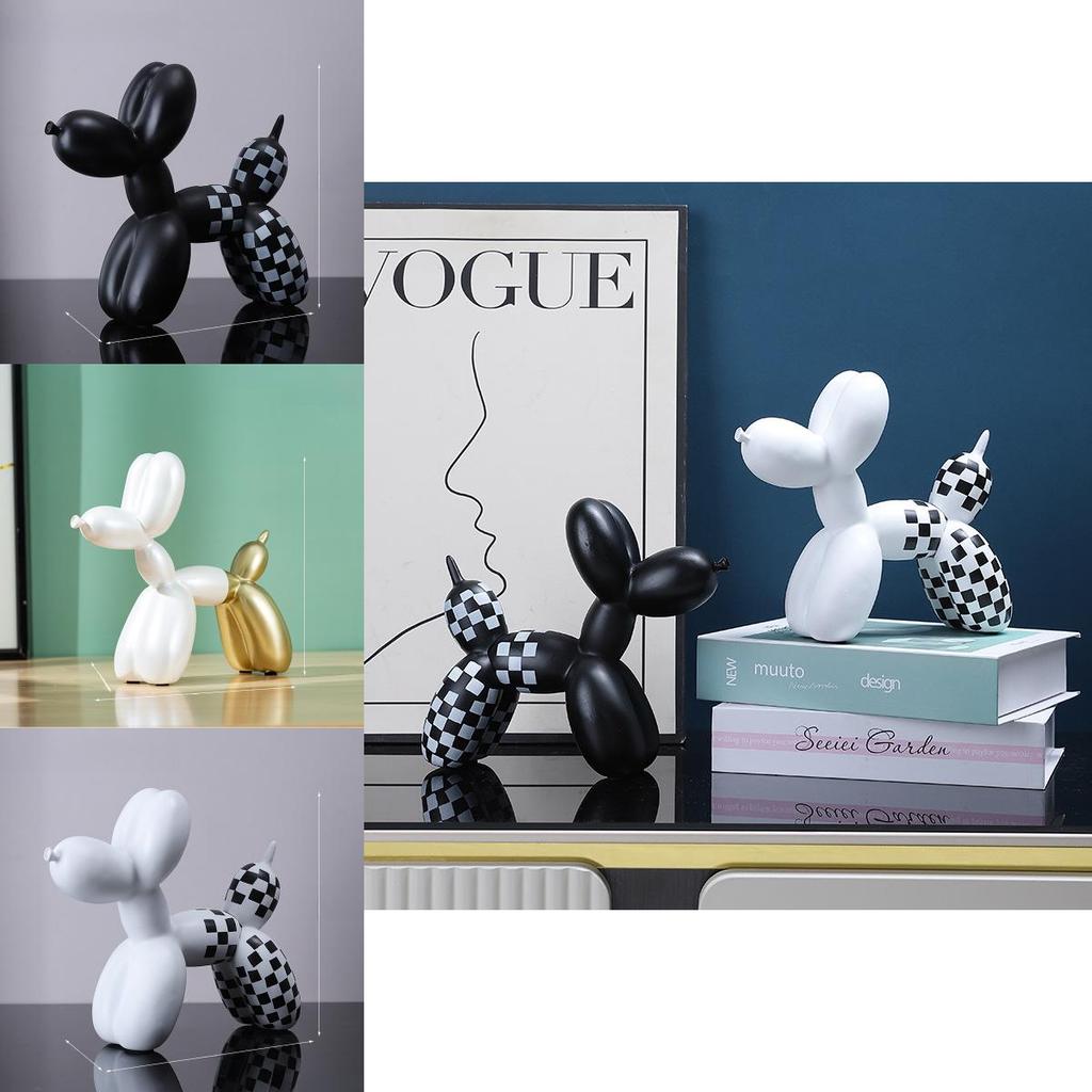 Cane Palloncino Nordico Statuetta in Resina per Casa, Ufficio e Regalo per Eventi Speciali