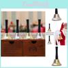 Vibrant Christmas Santa Handheld Bell With Beautiful Gold And Silver Accents For Holiday Joy