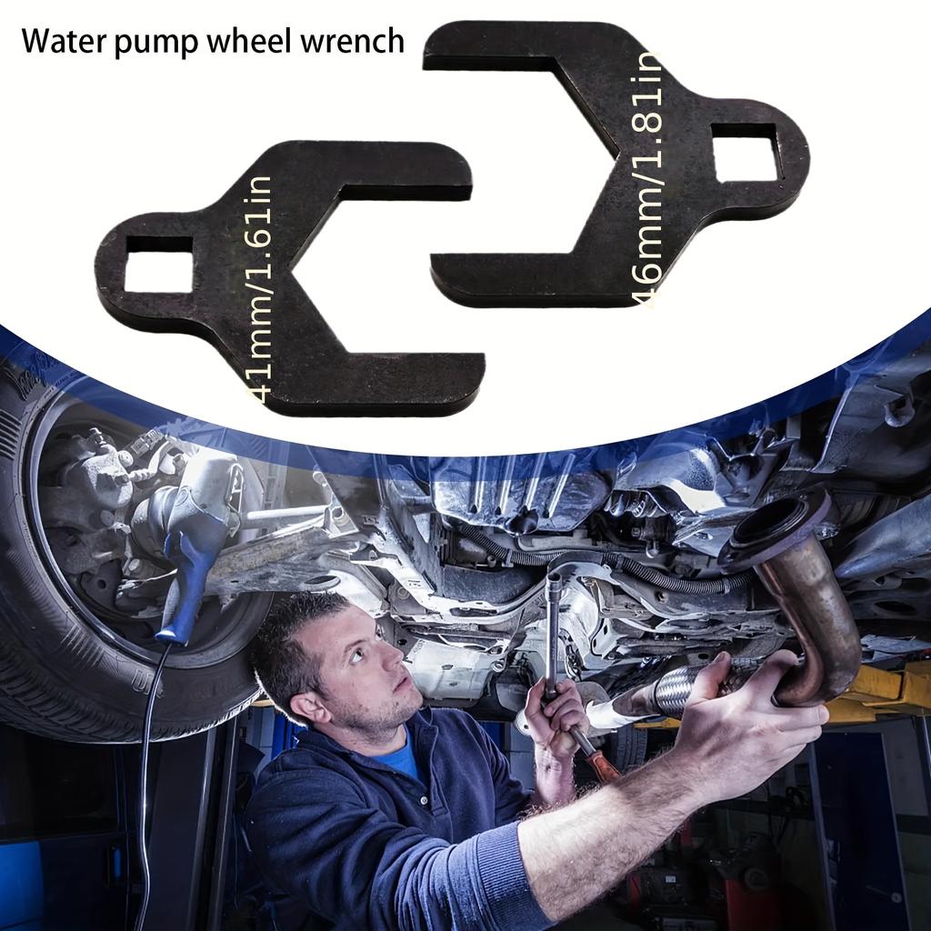 Set of 2 Water Pump Wrenches - Car Timing Belt Tensioner Adjusting Tool - Removal Tool - Timing Pulley Adjustment Wrench
