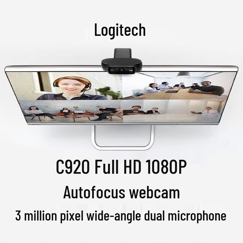 Logitech C920PRO HD Webcam with Extendable Stand