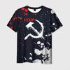 New Vintage CCCP Russian Men's 3D Printed T-Shirts Fashion USSR Soviet Union Pattern Short Sleeve Tee shirt Street Tops Clothing