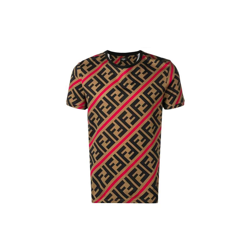 FENDI Ff Monogram Printed T shirt FY0894A7A8F13J8