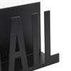 Metal Construction Mail Organizer Hollow Design Cutout Design Mail Holder Modern Style Stylish Design Letter Organizer