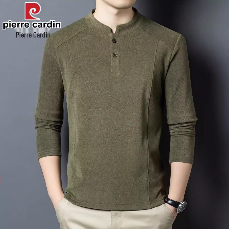 Мужская термофлисовая толстовка с воротником-стойкой Pierre Cardin 3XL зелёный