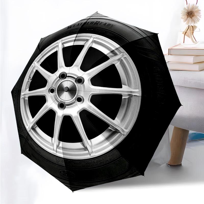 Cars Pattern Folding Umbrella Fashion Auto-Open 8 Iron Ribs Plastic Handle Foldable Sunshade Perfect Christmas Gifts