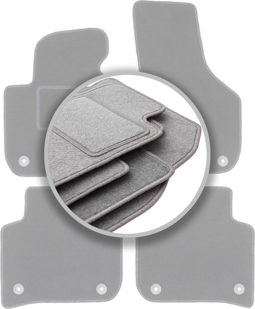 Gray Car Mats For: Skoda Superb II Sedan, Station Wagon (2008-2015)