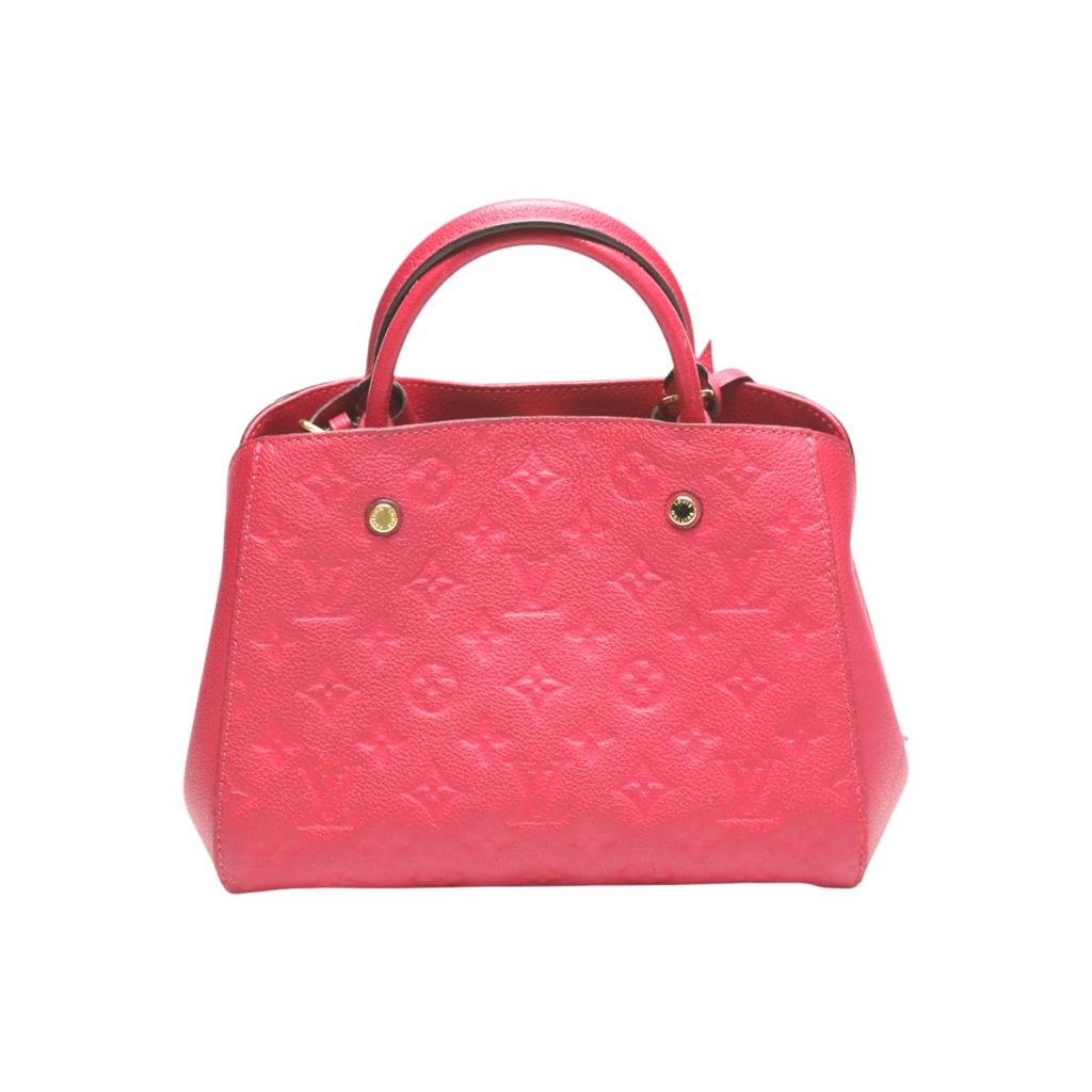 LOUIS VUITTON Ann Platt Montaigne BB Handbag Monogram Empreinte pink Women  Used
