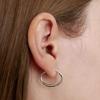 AT003 WAVY LINE HOOP EARRING
